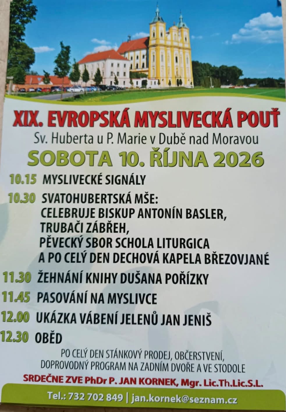Pozvánka na XIX. Evropskou mysliveckou pouť 2026